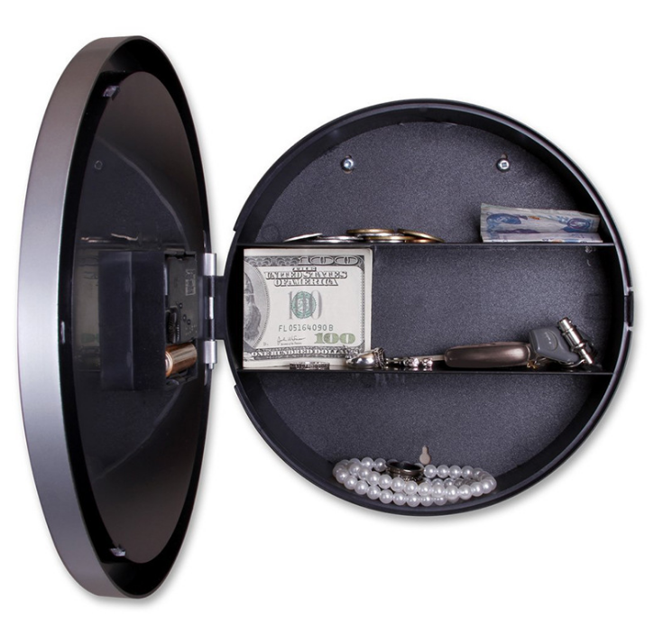 Clock Safe for Jewelry Storage and Display
