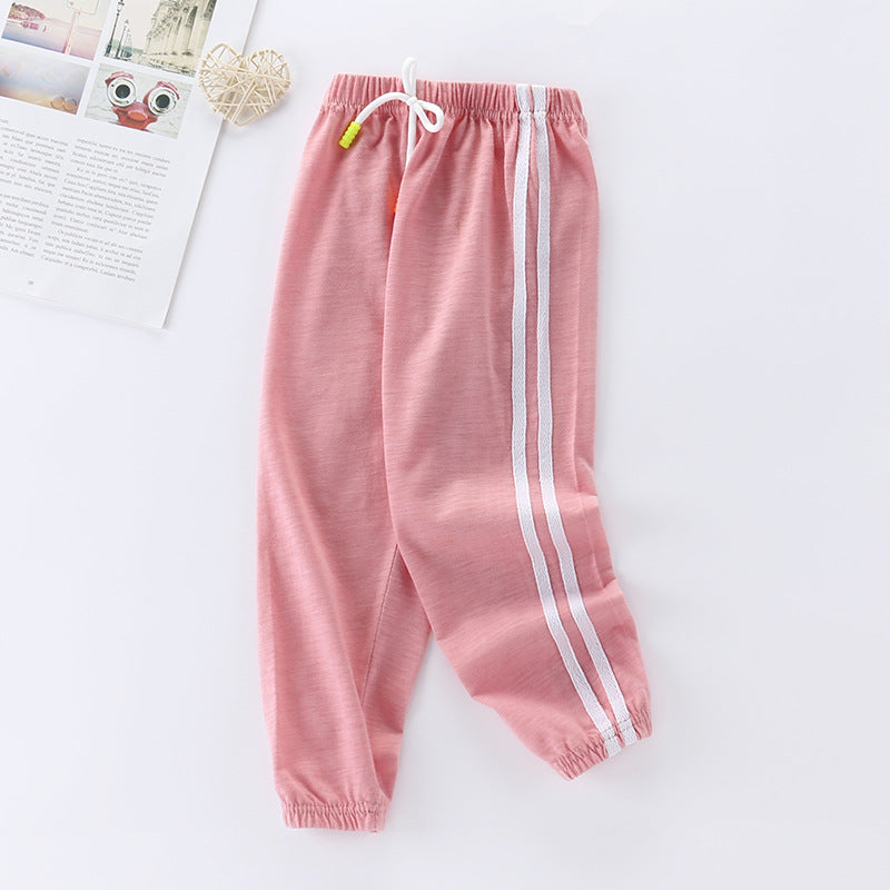 Color: Pink, Size: 130cm - Anti-mosquito bloomers for children