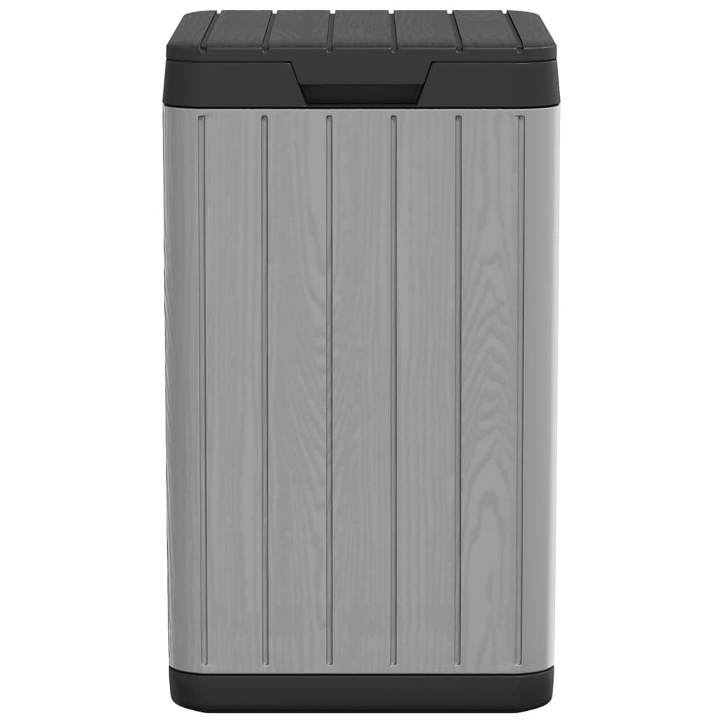 Outdoor Garbage Bin Gray 15"x15"x25.6" PP