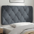 Headboard Cushion Dark Gray 39.4" Velvet