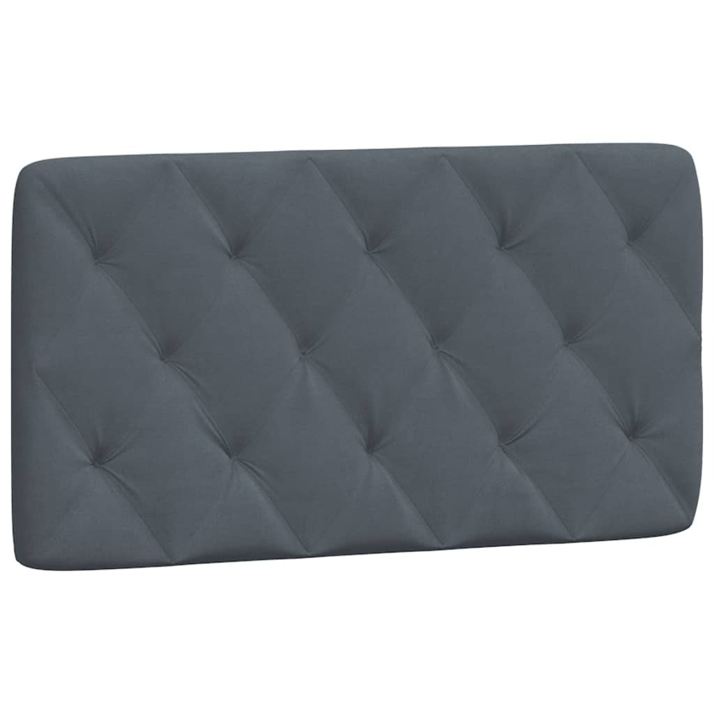 Headboard Cushion Dark Gray 39.4" Velvet