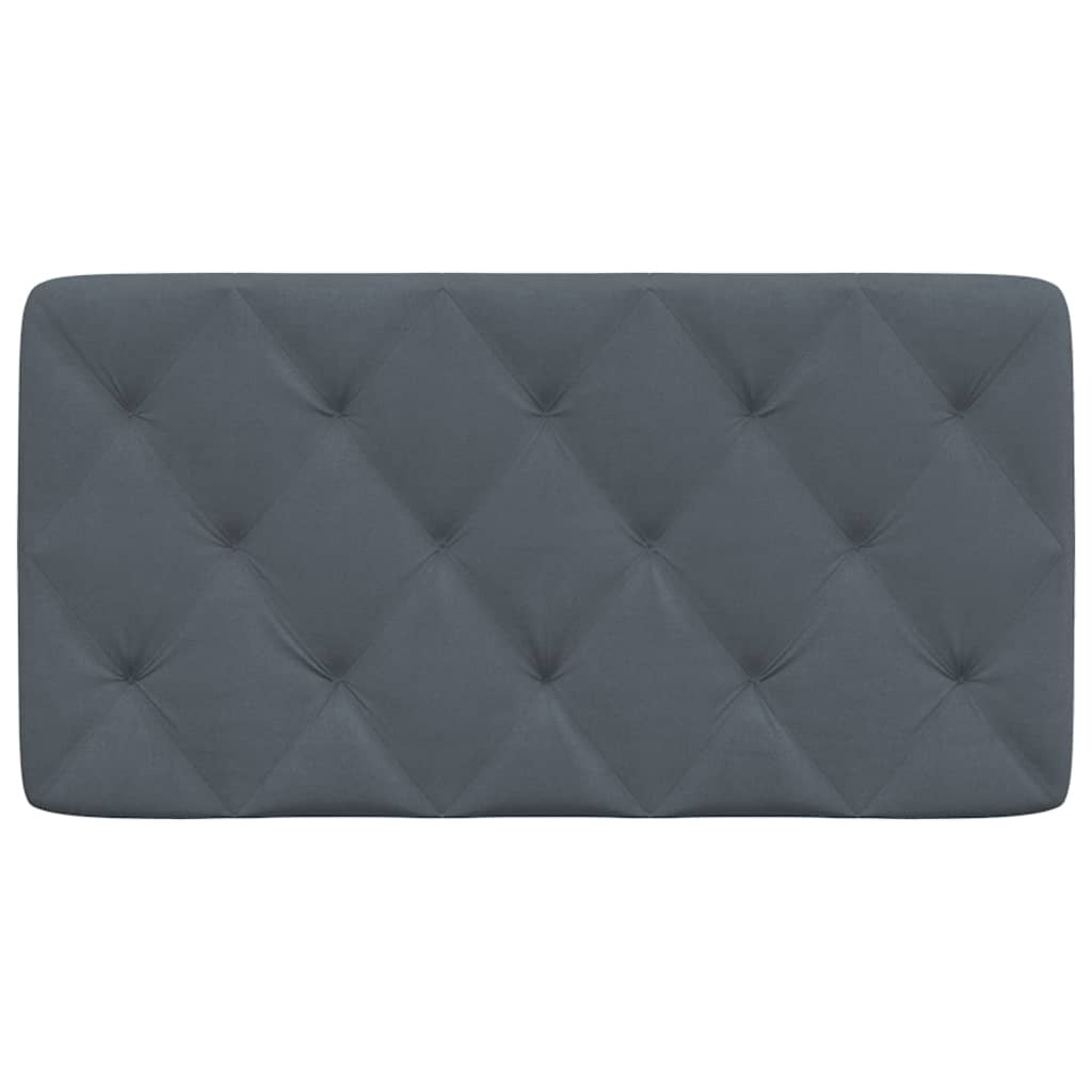 Headboard Cushion Dark Gray 39.4" Velvet