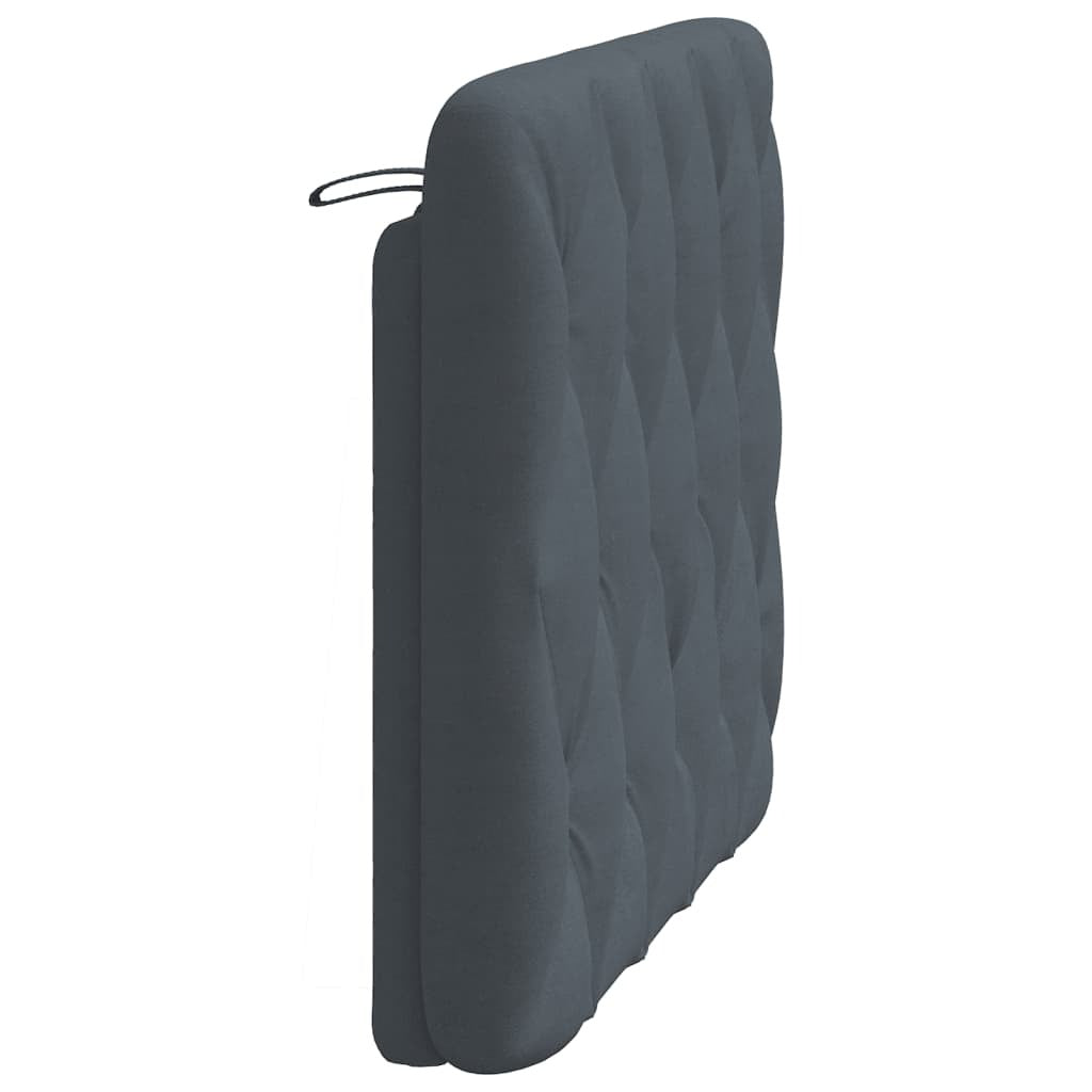 Headboard Cushion Dark Gray 39.4" Velvet