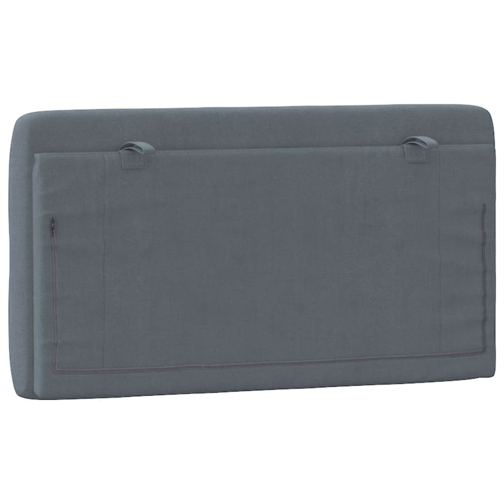Headboard Cushion Dark Gray 39.4" Velvet