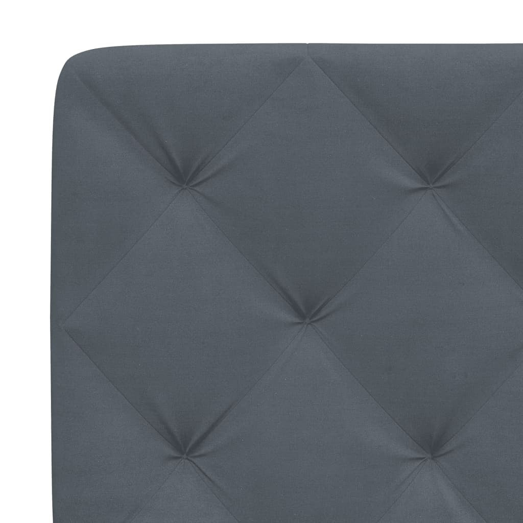 Headboard Cushion Dark Gray 39.4" Velvet