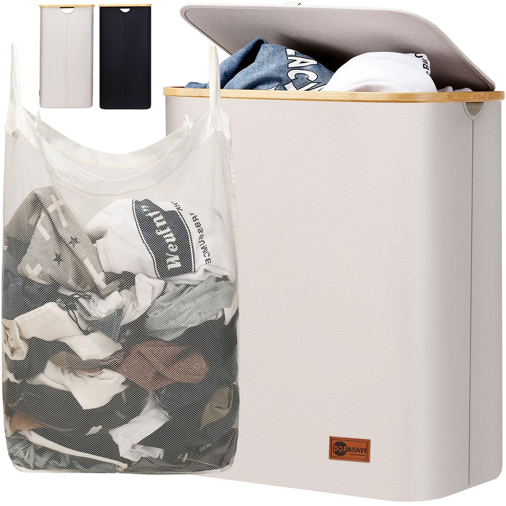 BambooEase 150L Laundry Organizer with Lid