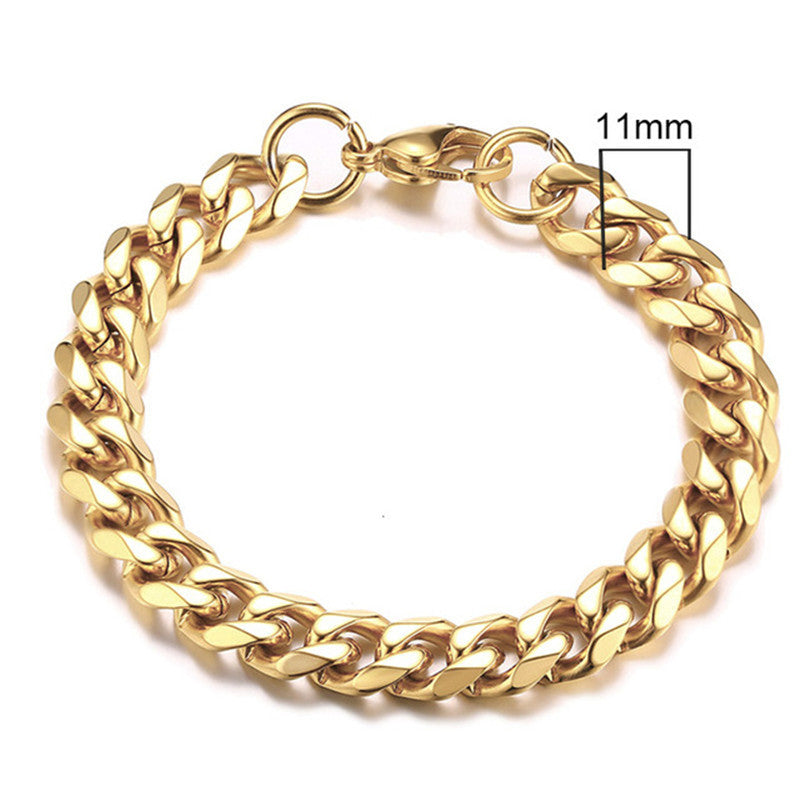 Men's Handcrafted Gold Plated Stainless Steel Jewelry