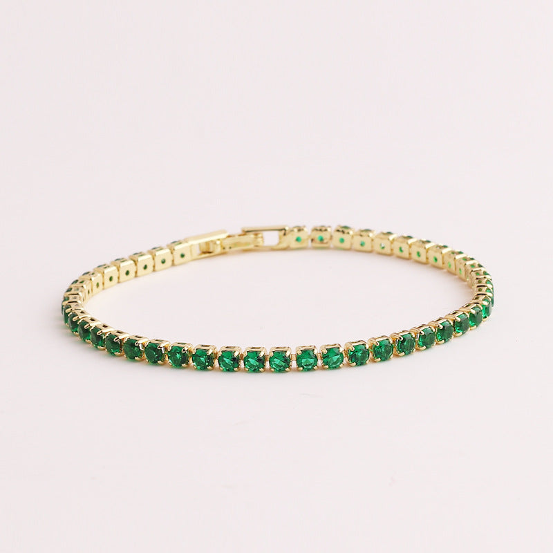 Green Zircon Women's Pull Bracelet Jewelry