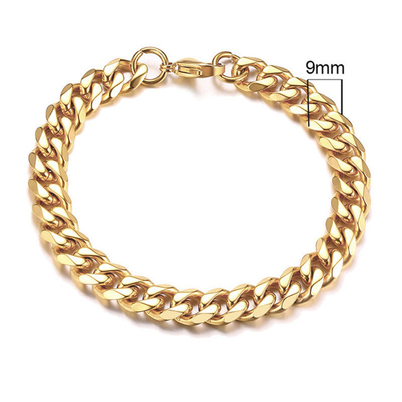 Men's Handcrafted Gold Plated Stainless Steel Jewelry