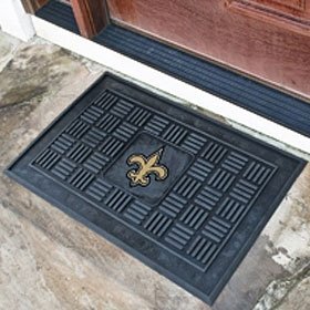 New Orleans Saints Door Mat 19x30 Medallion