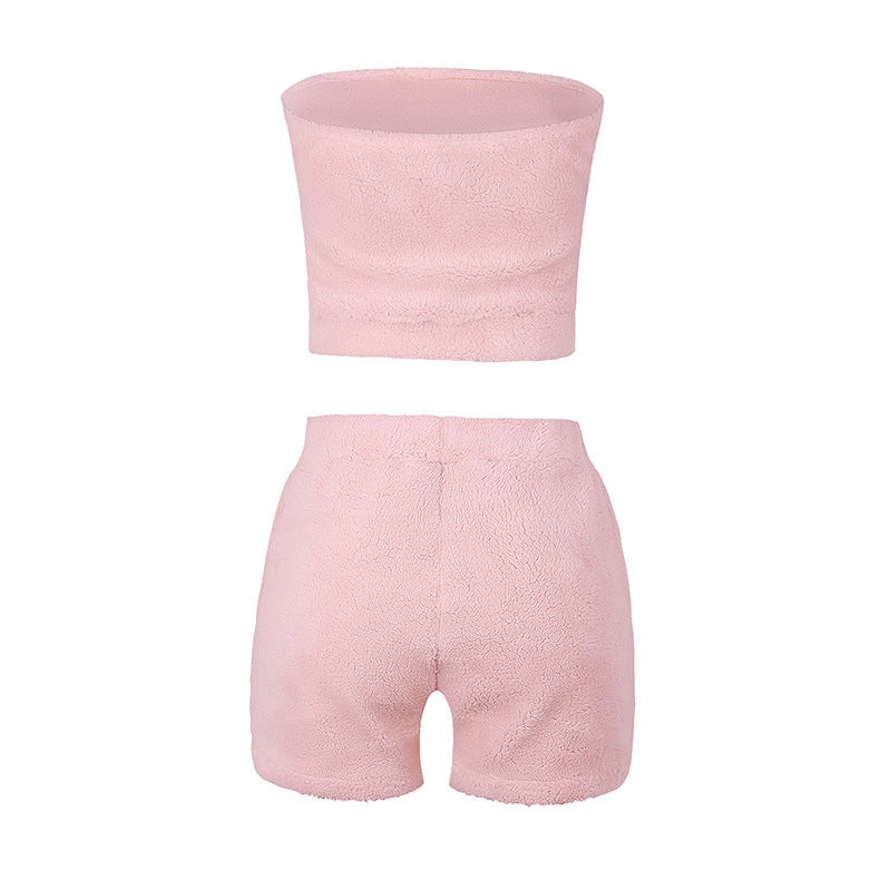 Summer Women's Casual Plush Two-Piece Set OM9353