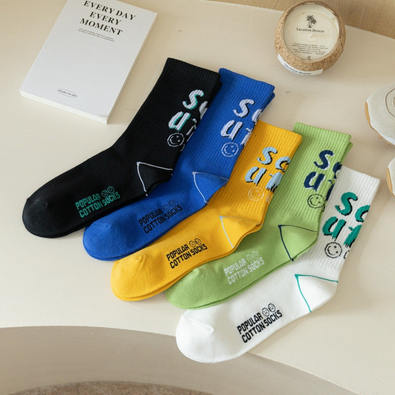 Trendy Autumn Winter Men's Couple Cotton Socks