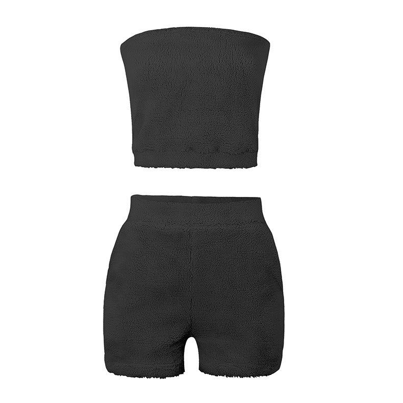 Summer Women's Casual Plush Two-Piece Set OM9353