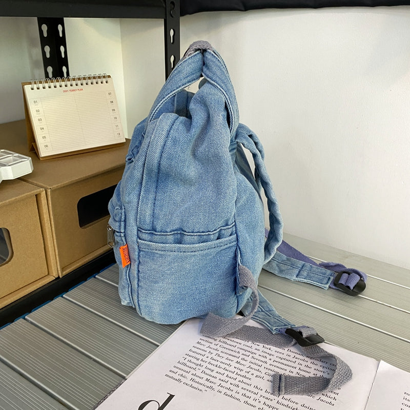 Cute Small Denim Backpacks for Women and Girls