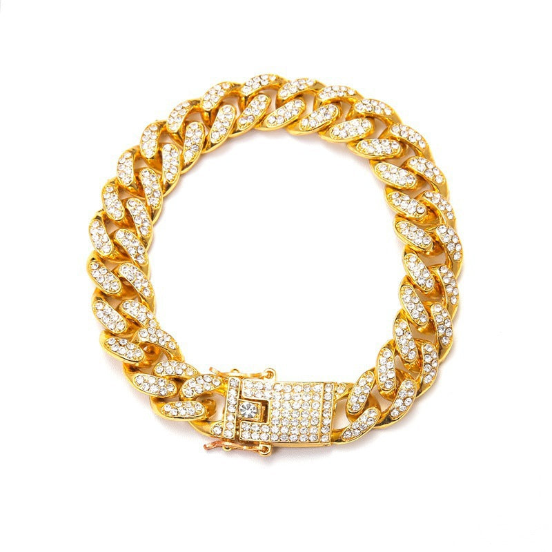 Cuban Diamond Link Bracelet Hip Hop Jewelry