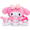 Teluhui 16 Inch Anime Plush - Japanese Anime Mommy with 3 Babies Plush Kawaii Stuffed Animals Plushie Pillows Decor Gift Birthday Xmas Gift Valentines Day Gifts for Fans Boys Girls