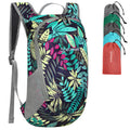 ZOMAKE Ultra Lightweight Packable Backpack 18L Small Foldable Hiking Backpacks Water Resistant Folding Daypack for Travel(Mixed Color-Leaves)