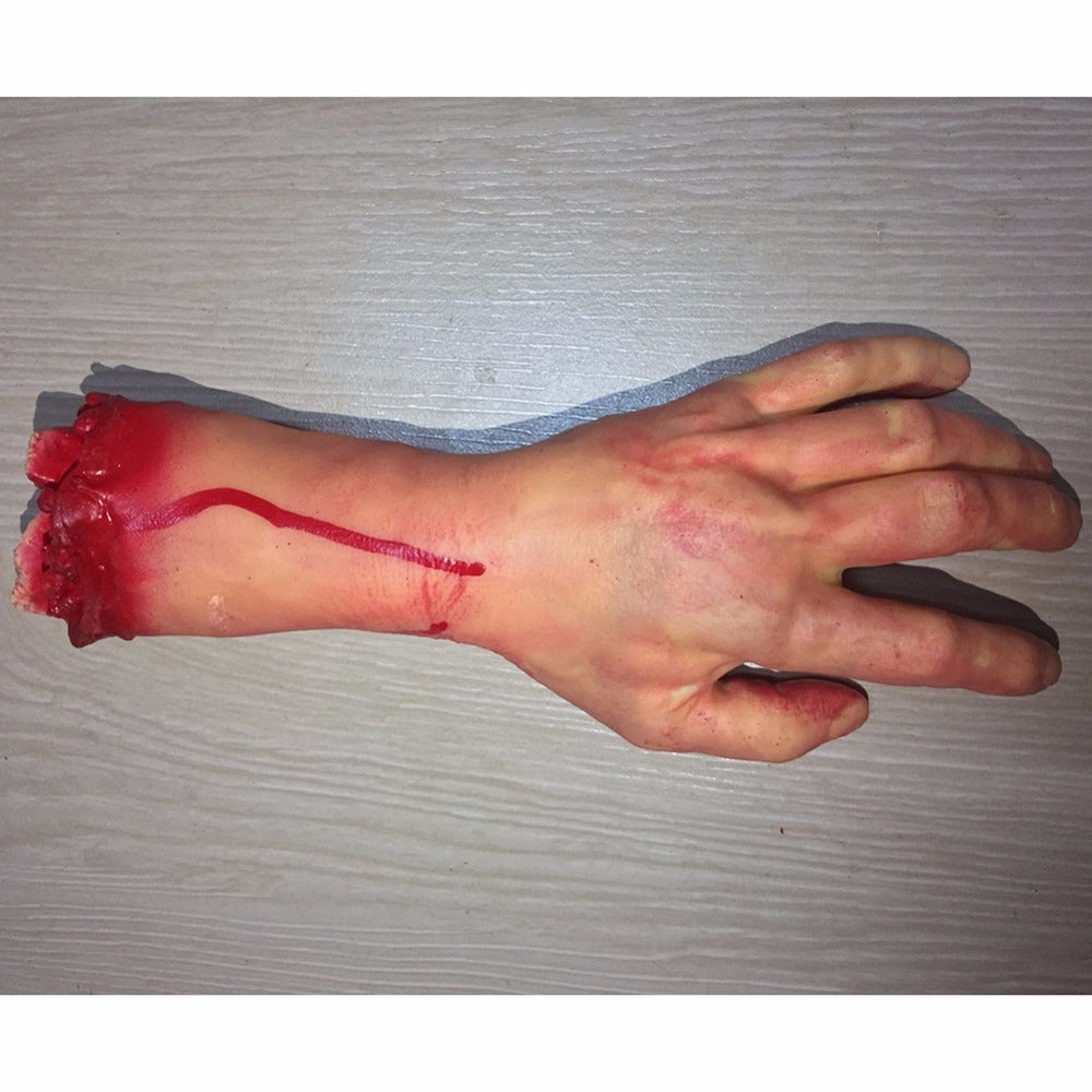 style: A5 - Tricky toy horror blood broken hand decoration props