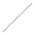 14k White Gold French Cable Link Chain (4.80 mm)