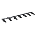 Bucket Tooth Bar, 60'', Heavy Duty Tractor Bucket 7 Teeth Bar for Loader Tractor Skidsteer, 4560 lbs Load-Bearing Capacity Bolt On Design, for Efficient Soil Excavation and Bucket Protection
