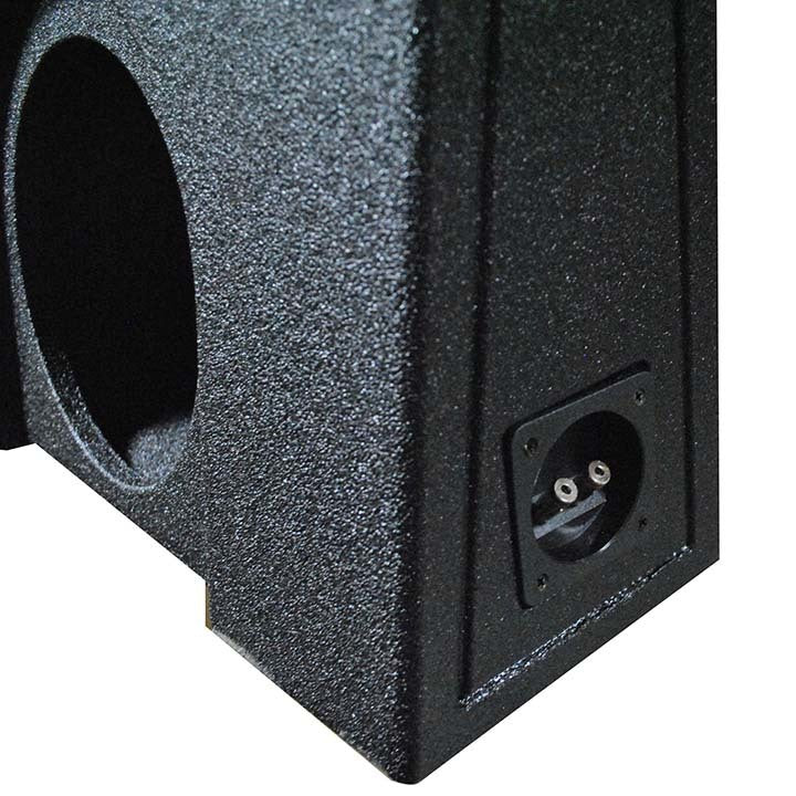 Qpower QBOMB Dual 12" Vented Empty Box Behind Seat Mount