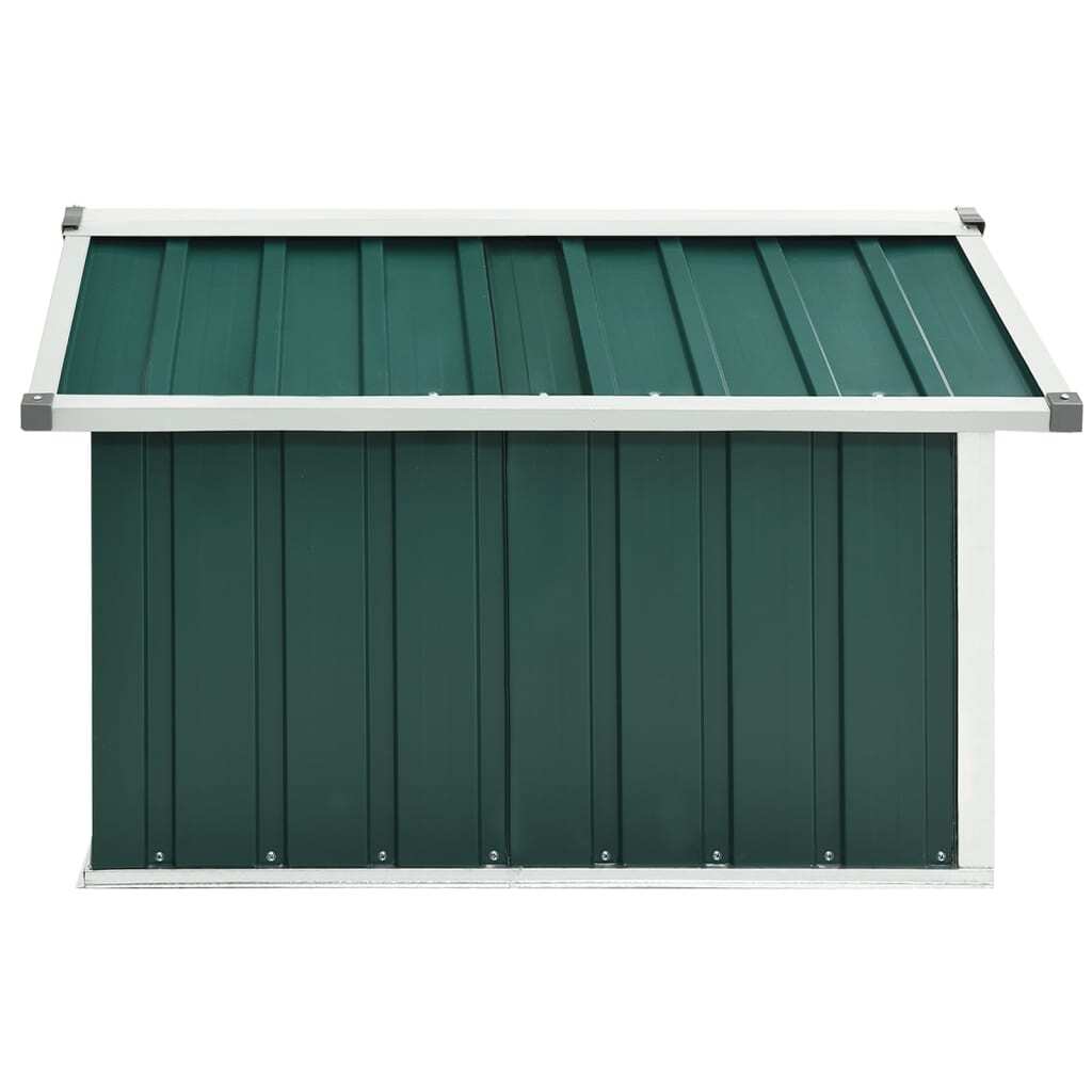 Garden Robot Lawnmower Shed 36.2"x38.2"x24.8" Galvanized Steel Green