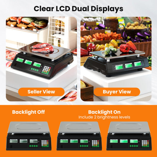88lb Price Computing Scale Digital Commercial Food Scale with Counting Function
