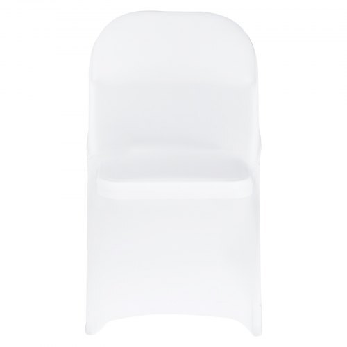 150 Pcs White Chair Covers, Polyester Spandex Chair Cover, Stretch Slipcovers for Wedding Party Dining Banquet Flat-Front Chair Covers, Fits Chair Measures up to 17.72 x 18.11 x 30.31 inch