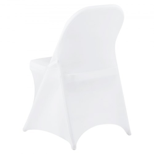 150 Pcs White Chair Covers, Polyester Spandex Chair Cover, Stretch Slipcovers for Wedding Party Dining Banquet Flat-Front Chair Covers, Fits Chair Measures up to 17.72 x 18.11 x 30.31 inch