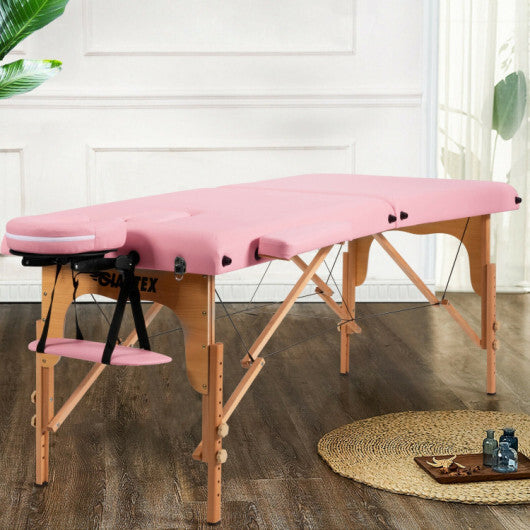 Height Adjustable Facial Spa Bed with Carry Case