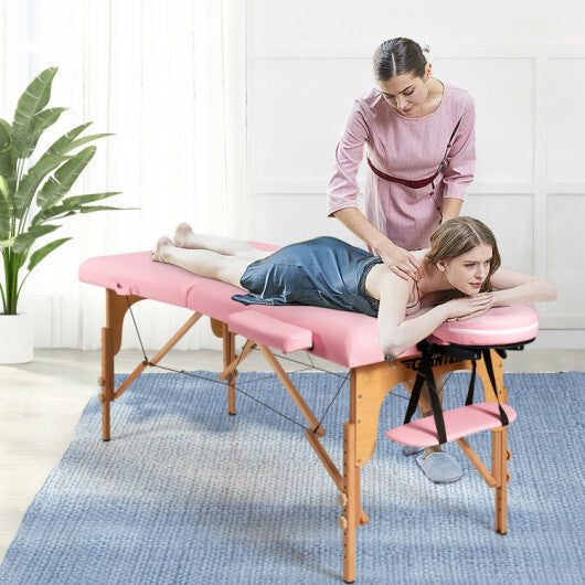 Height Adjustable Facial Spa Bed with Carry Case