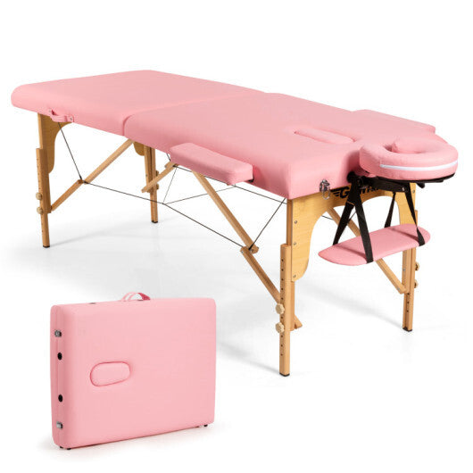 Height Adjustable Facial Spa Bed with Carry Case