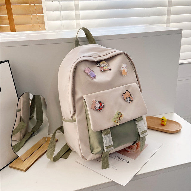 Multi-Color Cartoon Backpacks for Women and Girls