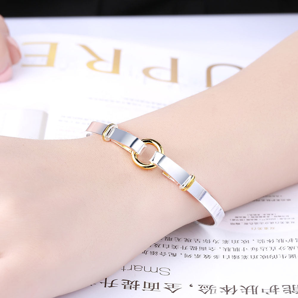 925 Silver Plated Colorful Women's Bracelet Jewelry