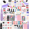 Acrylic Nail Kit Starter Nails Kit Acrylic Set Acrylic Powder with Nail Drill U V Light Acrylic with Everything for Beginners Acrylic Nail Set Full Acrylic Nail Supplies (-27)