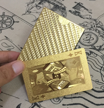Waterproof Gold Playing Cards Set