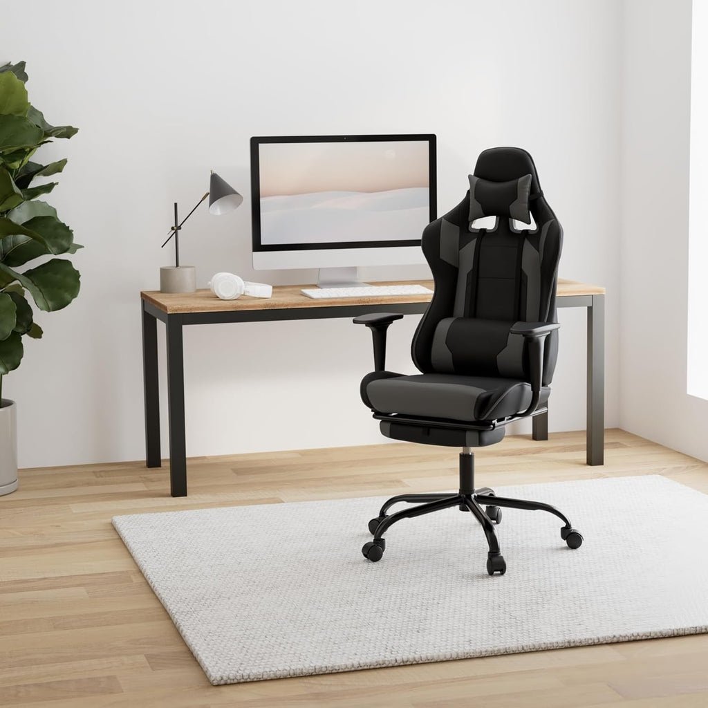 High Back Ergonomic Office Chair With Lumbar Support Grey
