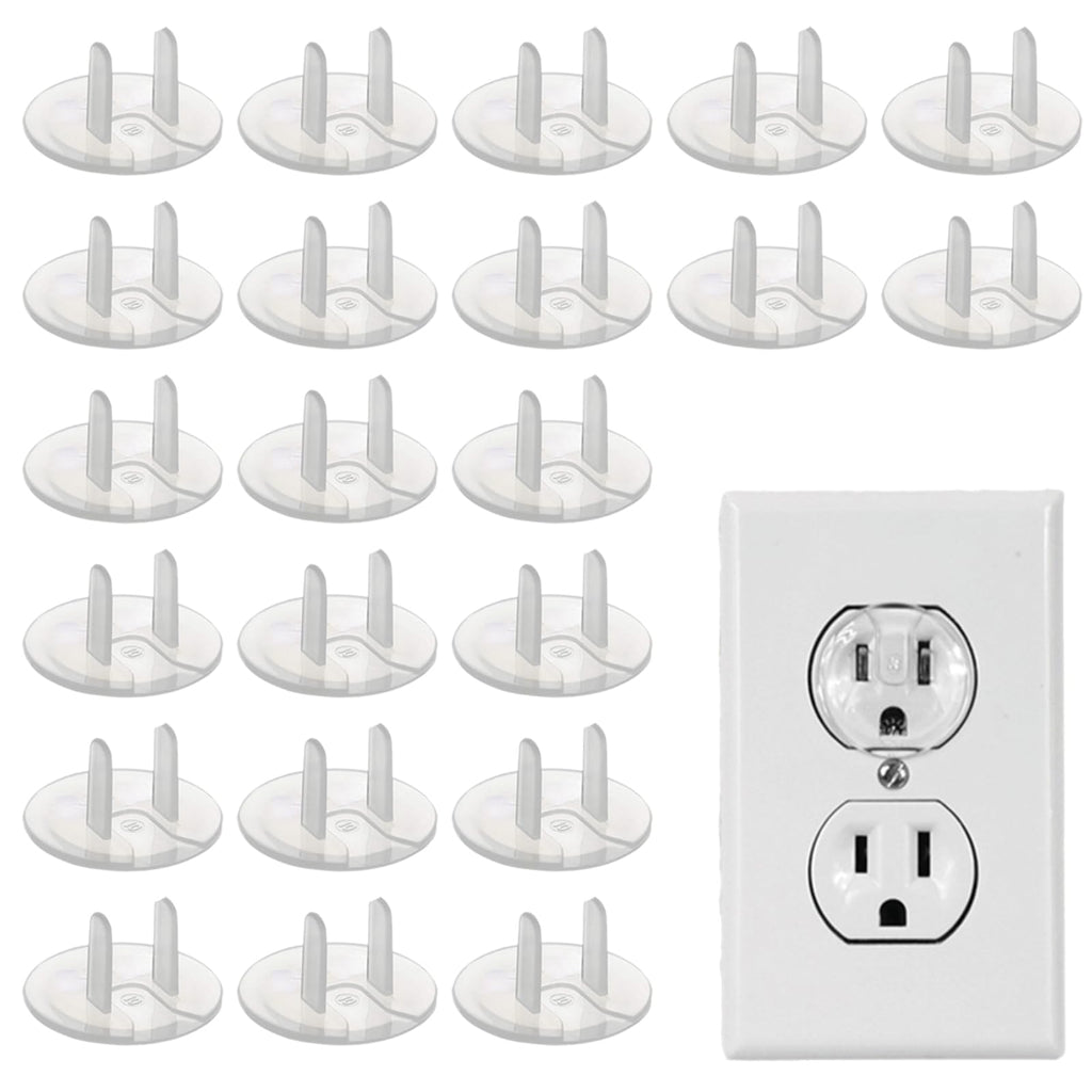 Haodlay 50 Pack Outlet Covers Baby Proofing Clear Outlet Covers Baby Safety Outlet Plug Covers Safe & Secure Electric Plug Protectors Sturdy Childproof Socket Covers for Home & Office