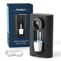 Hoofun Automatic Mouthwash Dispenser for Bathroom18.26Oz Wall Mounted Mouth Wash Dispenser with Magnetic Cups 3 Dispensing Level Smart Mouthwash Dispenser for Kids Adult Bathroom Accessories Black