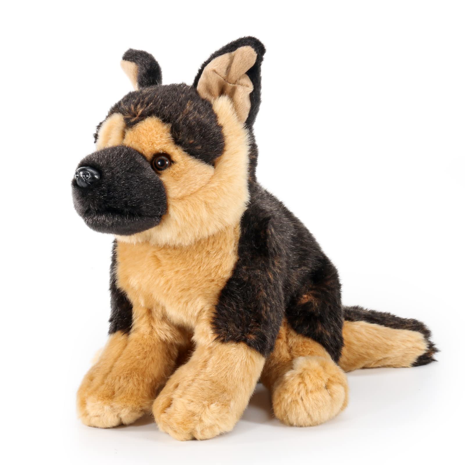 Dog Stuffed Animals-German Shepherd Stuffed Animal 16″ Valentines Day Gifts for Him Soft Realistic Dog Plush Toy for Boys and Girls Huggable and Washable Non-Shedding Plushies Xmas Birthday Gift
