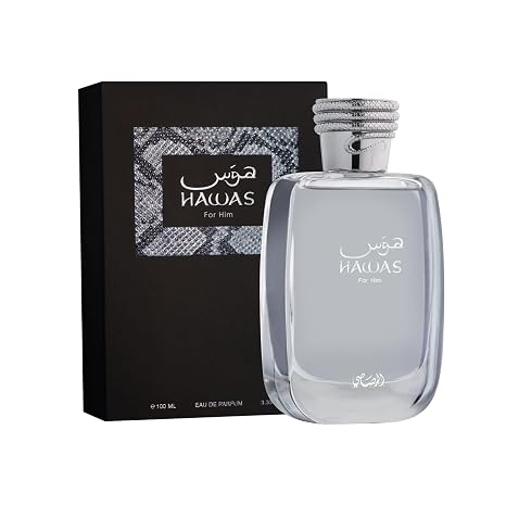 RASASI Hawas For Men Eau De Parfum Spray 100ML (3.4 Oz) - Long Lasting Arabian Perfume