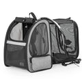 Petsfit Dog Backpack CarrierCat Backpacks Expandable with Great VentilationFleece MatPerfect for HikingCamping Hold Pets Under 22lbs