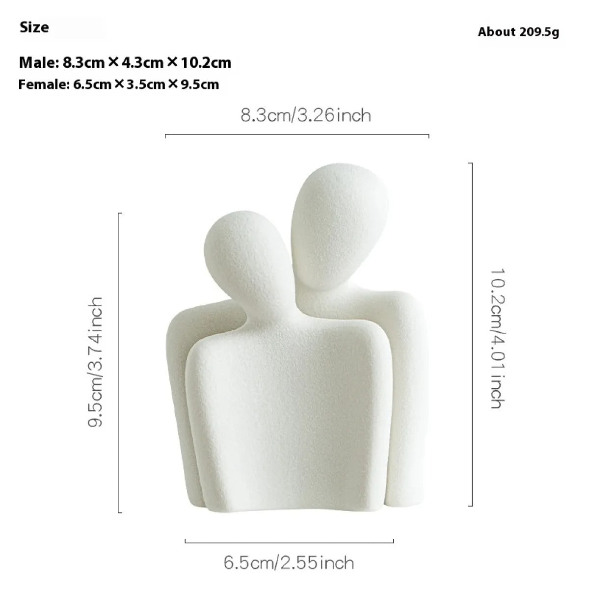 Gold-Plated Heart Ceramic Ornament