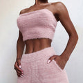 Summer Women's Casual Plush Two-Piece Set OM9353