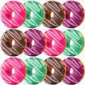 Donut Squishies Party Supplies - (Pack of 12) 3 Inch Slow Rising Squishy Toy Donuts for Kids Squeeze Ball and Stress Relief Donuts for Decorations and Themed Birthday Party Favors