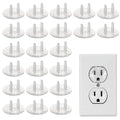 Haodlay 50 Pack Outlet Covers Baby Proofing Clear Outlet Covers Baby Safety Outlet Plug Covers Safe & Secure Electric Plug Protectors Sturdy Childproof Socket Covers for Home & Office