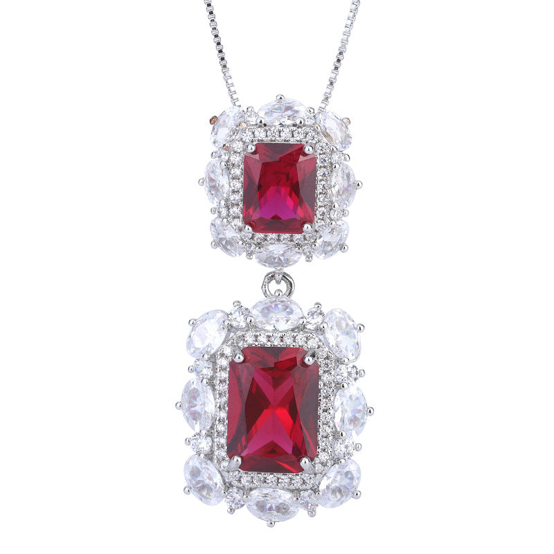 S925 Silver Needle Simulation Jewelry Accessory Set