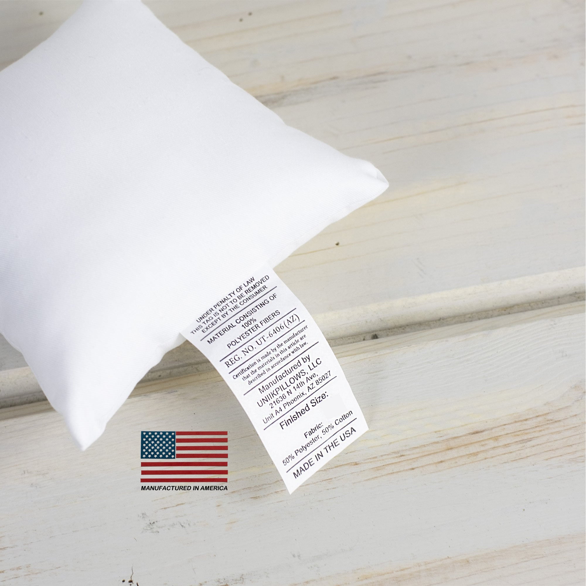 7x7 | Indoor Outdoor Hypoallergenic Polyester Pillow Insert | Quality