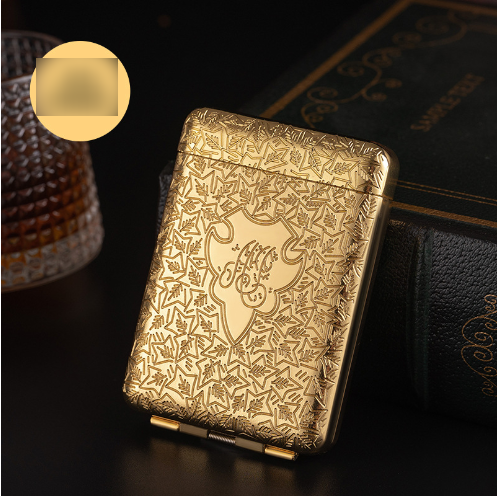 Luxury Vintage Engraved Cigarette Case for 16/20 Cigarettes