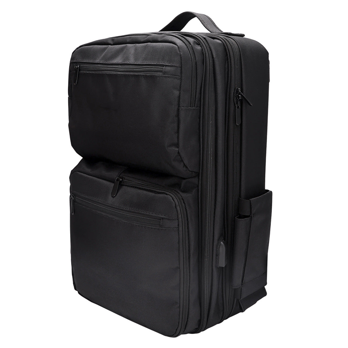 Black Portable High Capacity Backpack For Makeup Artistsmultifunctional